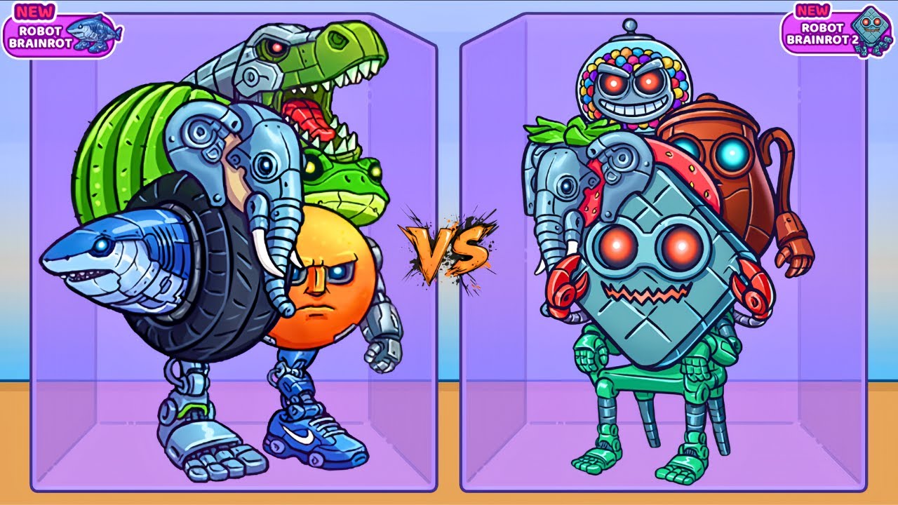Merge Fellas ROBOT BRAINROT vs ROBOT BRAINROT 2 ⁉️ Boss + Boss I New Update - Reaching Max Level!
