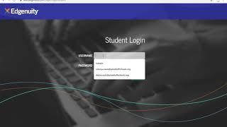 Edgenuity Login Instructions for Pine Bluff School District