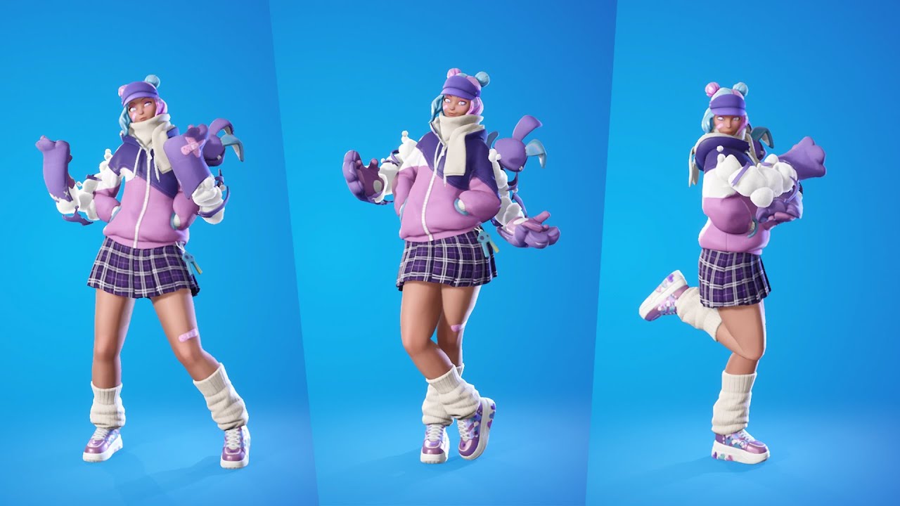 Leelah Skin Showcase With Emotes and Dances Leelah Skin fortnite