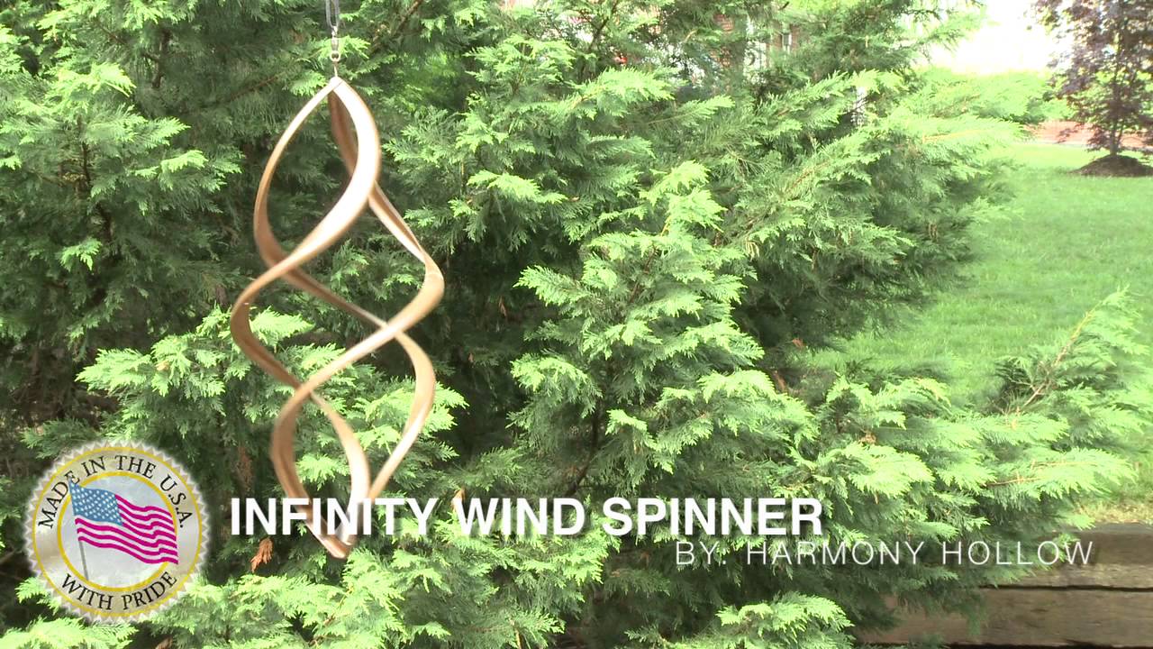 Infinity Wind Spinner - Harmony Hollow - Gift And Garden USA - YouTube