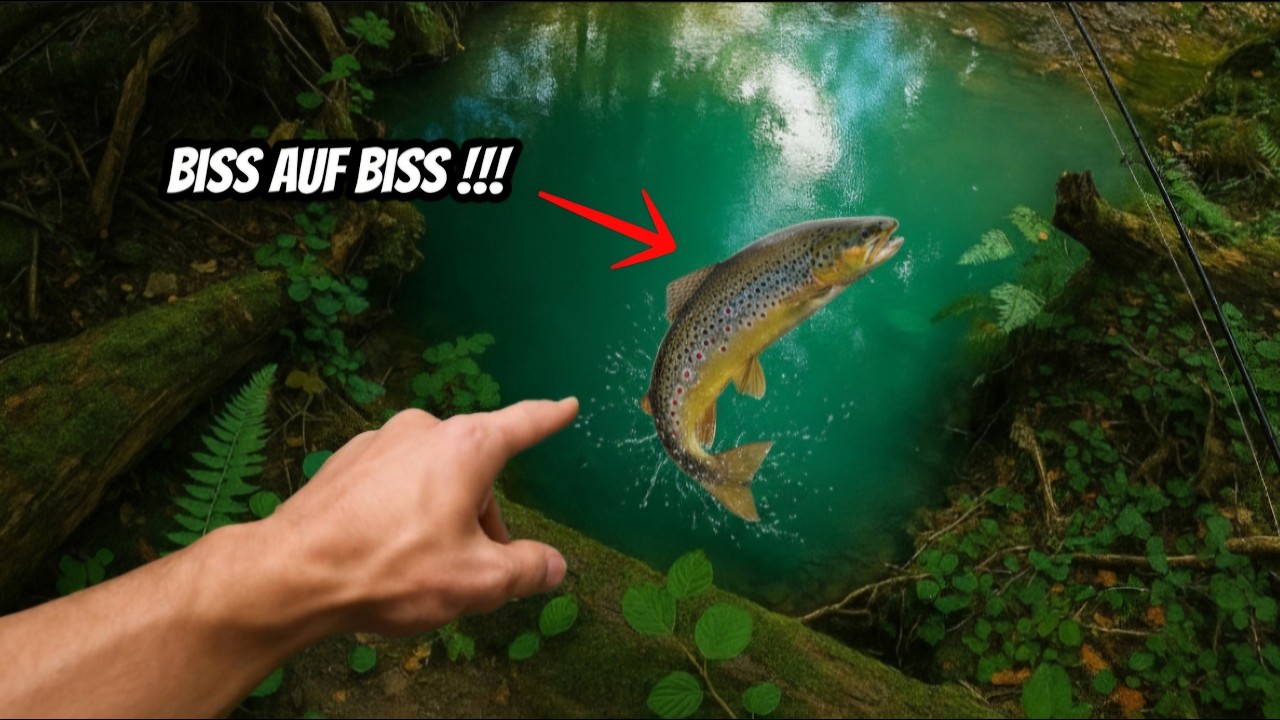Wildforellen Eskalation am Bach! 90 Minuten angeln auf Bachforelle