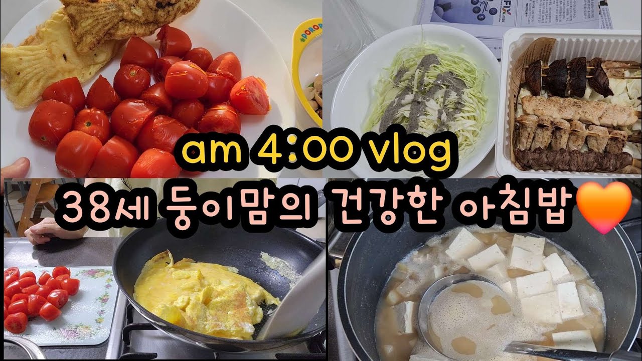 56kg 유지어터 의사엄마의 아침식단 | 새벽달리기 | 건강한 다이어트 🏃🥬 | 닭꼬치, 토계, 된장국, 붕어빵..🍳
