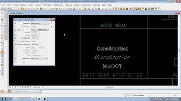 MicrostationV8I SS4 12.7 Change Text Attributes