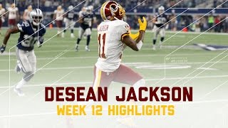 Desean Jackson Racks Up 118 Yards & 1 Td Redskins Vs. Cowboys Nfl Week 12 Player Highlights