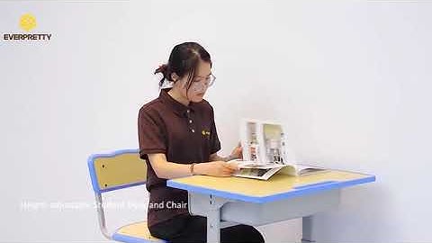 Height-adjustable Student Desk and Chair from EVERPRETTY