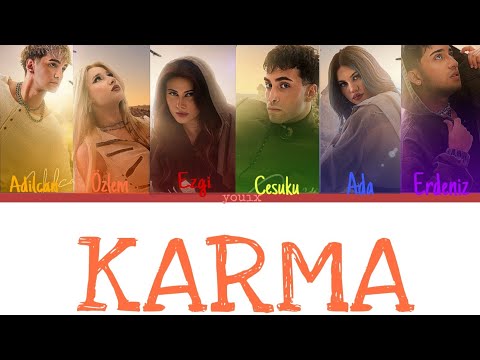Karm6 - Karma Color coded lyrics (Renk kodlu şarkı sözleri) 