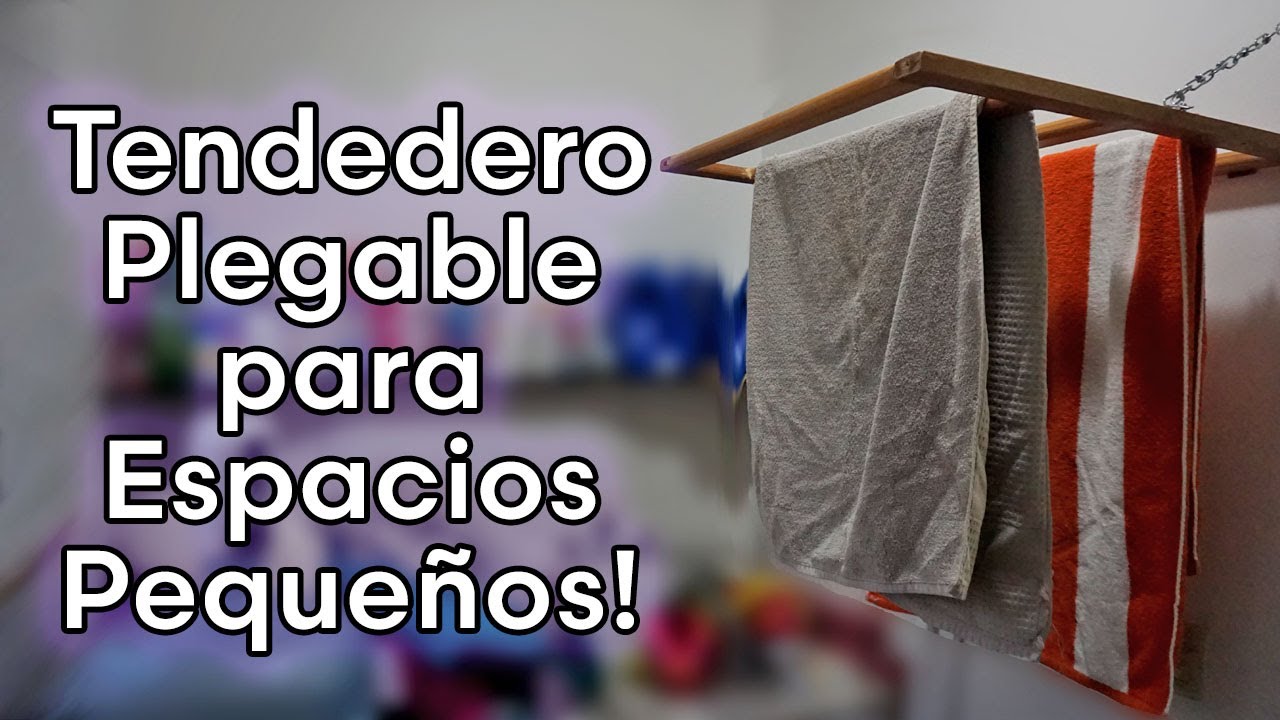 Como Hacer un TENDEDERO PLEGABLE PARA ESPACIOS PEQUEÑOS 🧦👖👕 