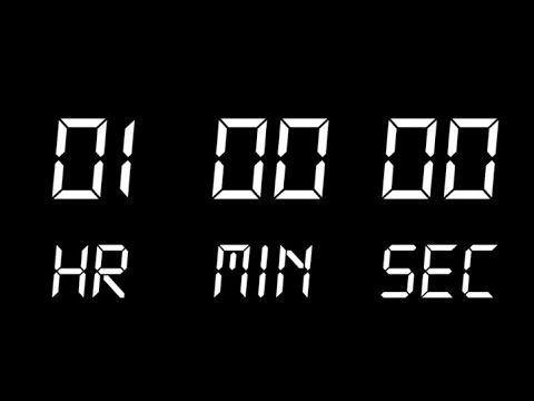 [1 Hour] Count Down Digital Clock Timer and Alarm - YouTube
