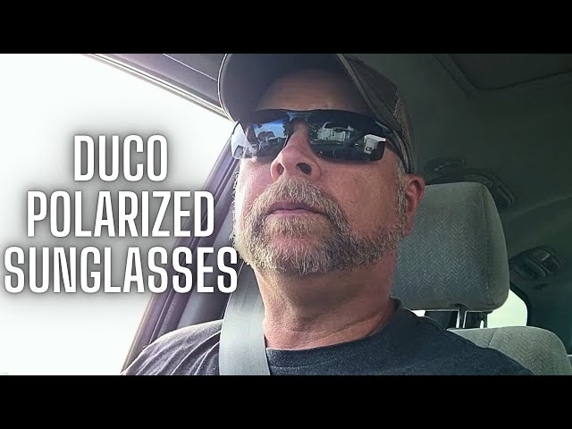 DUCO Men's Sports Polarized Driving Carbon Fiber Sunglasses 