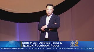 Elon Musk Deletes Tesla & SpaceX Facebook Pages
