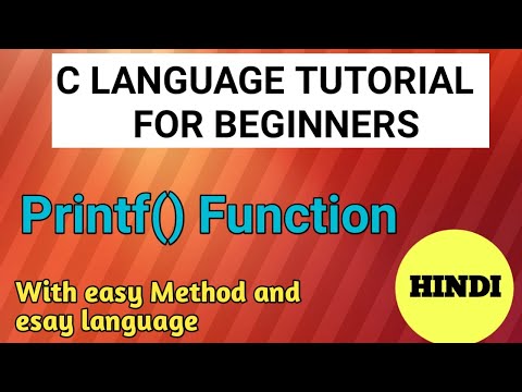 printf in c | printf in c programming | printf and scanf in c programming in hindi | c programming