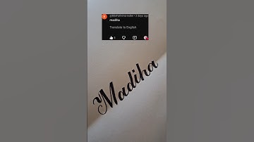#Madiha#paperpresentation #handwriting #calligraphy #cutmarker #signature #art #name #cursive #engli