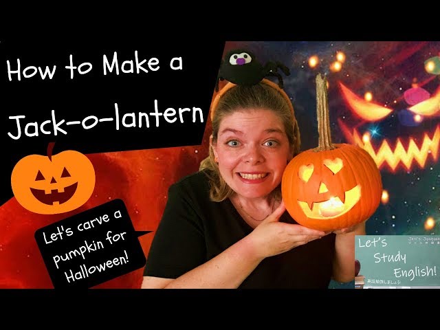 How to make a Jack-o-lantern for Halloween! 🎃 ハロウィンの