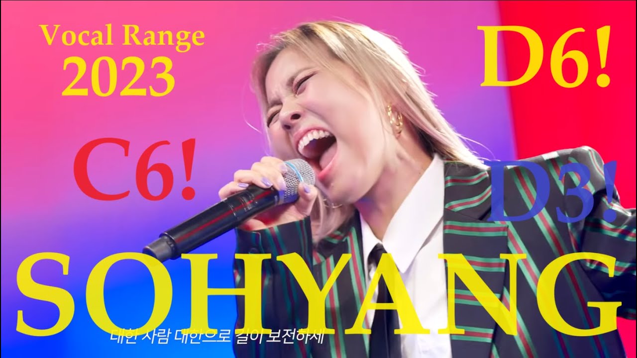 SOHYANG 소향 VOCAL RANGE 2023!!! (D3-B5/C6-D6)