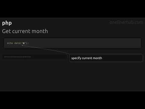 Get current month