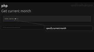 Get current month
