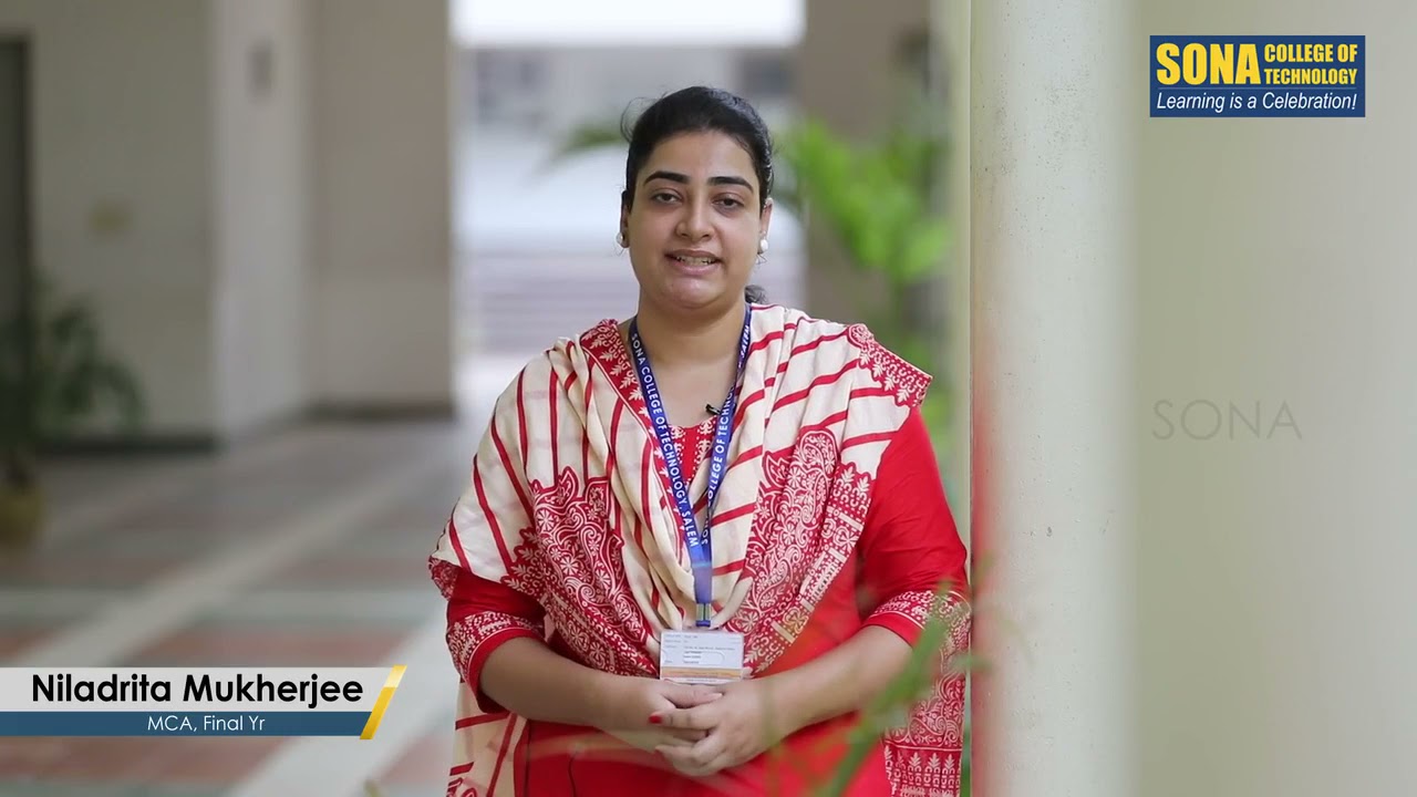 Watch Niladrita Mukherjeee, Final Yr MCA Student @ Sona Share Her Experience of Successful Placement