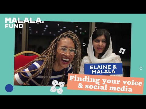 Malala interviews Elaine Welteroth on finding your voice and using social media