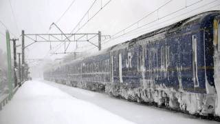 2011/12/30(Fri) 寝台特急日本海 長峰駅を徐行して通過 EF81-44号機