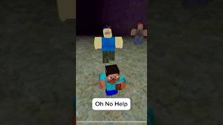 Steve fights zombie boys #roblox #epicroblox #minecraft