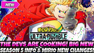 *AYOOO! THE DEVS JUST KEEP ON COOKING!* THE NEW SEASON 5 MIRIO INFO IS NUTS! (My Hero Ultra Rumble