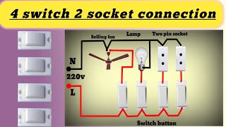 4 switch 2 socket connection/4 switch 2 socket 1 Fan