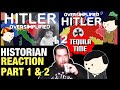 A Historian Reacts to Oversimplified Hitler Parts 1 & 2