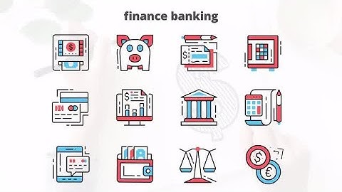 Finance And Banking - Flat Animation Icons After Effects Templates