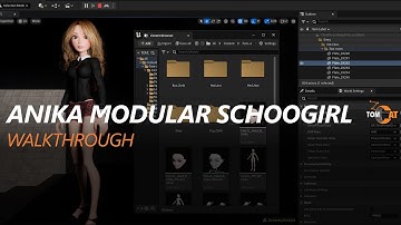 Anika Modular School Girl Walkthrough for Unreal Engine