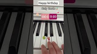 Famous only 2note Happy birthday π¬ππ§#piano #short#pianotutorial Wealth