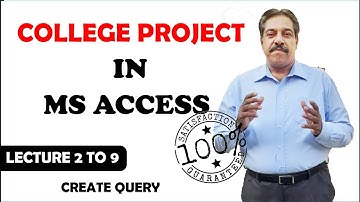 CREATE COLLEGE PROJECT IN MS ACCESS | MS ACCESS |ms access in urdu|access