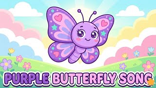 🎵 Purple Purple Butterfly 🦋 | Learn Colors for Toddlers | Picorhymes