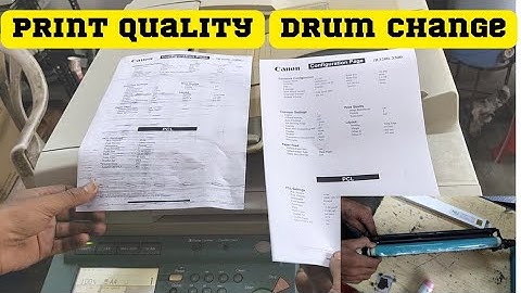 print quality | drum change kaise kare | canon ir3300