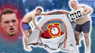 Camping Overnight at Lance Stewart's House (24 Hour Challenge)