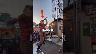 He just exposed a rigged carnival game… 😱 #shorts