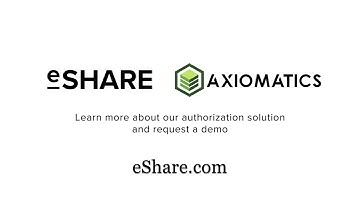 eShare + Axiomatics Joint Solution - Zero Trust Security