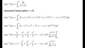 The connection between arctangent and the geometric series explained