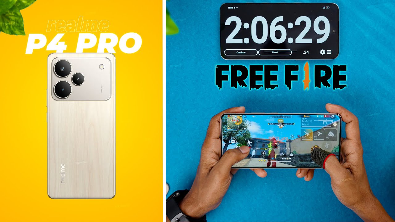 Realme P4 Pro Free Fire Test 🔥 Ultra Graphics + FPS + Heat Check!