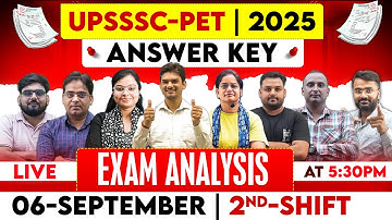 UPSSSC-PET | EXAMS 2025 | ANSWER KEY DISCUSSION  | EXAM ANALYSIS | 2ND-SHIFT | BY CHANDRA INSTITUTE