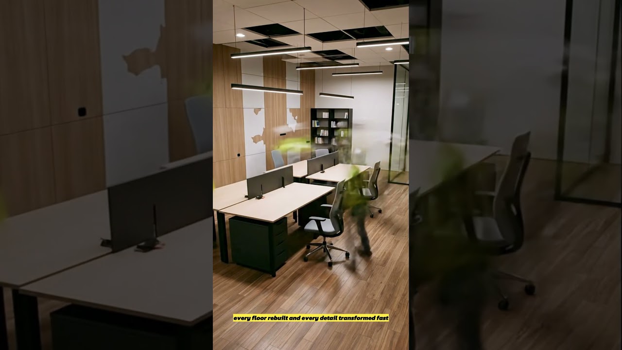 Old Classroom to Modern Co-Working Space | Fast Renovation Time-Lapse