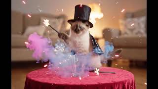 🔮Presto! The Great Meow-gician Luna 🪄✨#shorts #LunaLand #CatMagic #VFX #MagicTrick #LunaTheCat