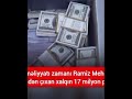 Xalqın malını mülkünü mənimsəməyin sonu bu olar Ramiz Mehdiyevin evindən küllü miqdarda pul çıxdı
