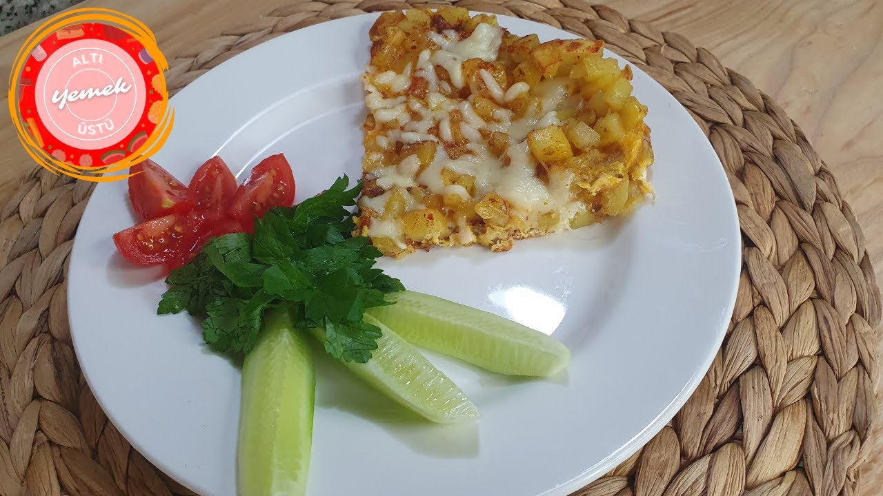 Patatesli Omlet Tarifi | Yemek Tarifleri [Malzemeler Açıklamadadır]