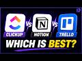 ClickUp vs Notion vs Trello — Which Productivity Tool Wins?