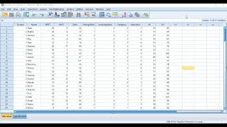 Pearson correlation using SPSS