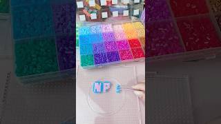 Percobaan pake kain crepe 🤔 #hamabeads #onahcraft #pixelart #fusebeads #pixel