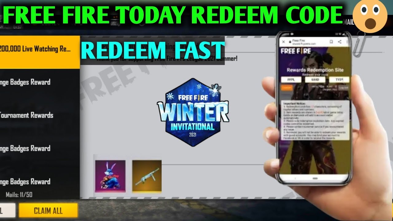 FREE FIRE NEW REDEEM CODE |FREE FIRE WINTER INVITATIONAL REDEEM CODE |FREE FIRE 19 DEC REDEEM CODE