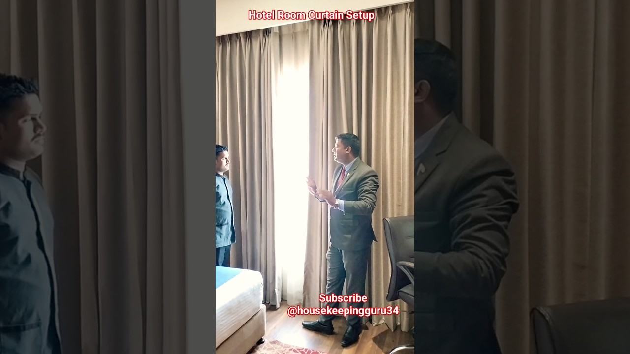 Hotel Room Curtains Setup! How to set Curtains? 