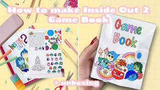Tutorial | Inside Out 2 Game Book  #gamebook #paperdiy #quietbook   #unboxing #asmr