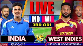 🔴 LIVE: India vs West Indies, Live 3rd ODI Match Watch Along | IND vs WI Live cricket match Today